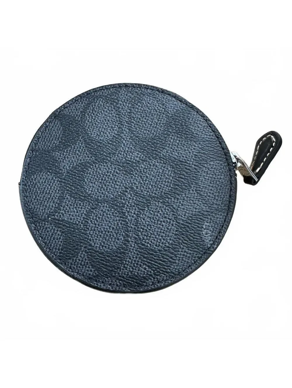 Coach Coin Case In Signature Canvas Moon Cat Halloween Graphic NWT